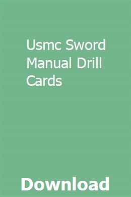 Usmc drill manual full